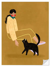 Wandsticker Katzenmama - Bea Müller