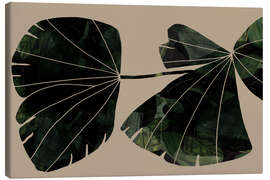 Leinwandbild Lush Leaf - Graphic Plant Print No.1 - Cartissi