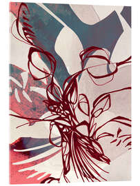 Acrylglasbild Tropical Retro Mix