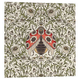 Acrylglasbild Marienkäfer und Gänseblümchen