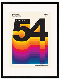 Gerahmter Kunstdruck Studio 54