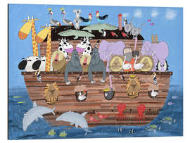 Alubild Nohas Bogen mit süßen Tieren