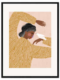 Gerahmter Kunstdruck Die Frau mit der Taube