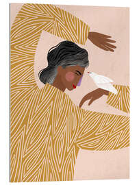 Gallery Print Die Frau mit der Taube