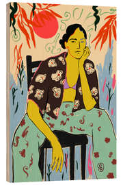 Holzbild Sun and Waves - Sandra Poliakov