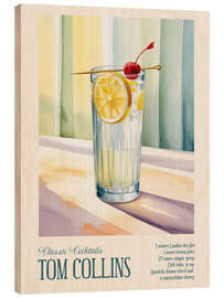 Holzbild Classic Cocktails - Tom Collins - Andreas Magnusson