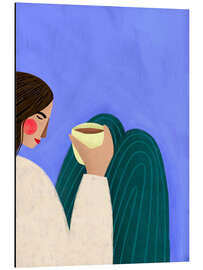 Magnettafel Kaffee schlürfen