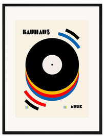 Gerahmter Kunstdruck Bauhaus Musik