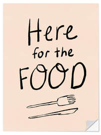 Sticker mural Here for the Food - Dirkie Nell