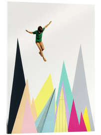 Acrylglasbild Mountain Jump - Cassia Beck