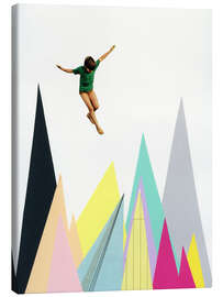 Leinwandbild Mountain Jump - Cassia Beck
