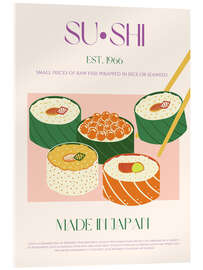 Acrylglasbild Sushi, Japan 1966 - Nazma Khokhar