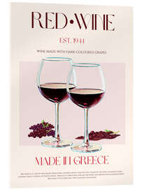 Acrylglasbild Red Wine, Greece 1944 - Nazma Khokhar