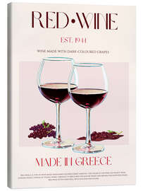 Leinwandbild Red Wine, Greece 1944 - Nazma Khokhar