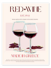 Wandbild Red Wine, Greece 1944 - Nazma Khokhar