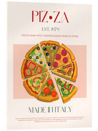 Acrylglasbild Pizza, Italy 1979