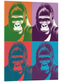 Acrylglasbild Vier Mal Gorilla - Andreas Magnusson