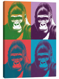 Leinwandbild Vier Mal Gorilla - Andreas Magnusson
