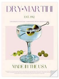 Wandsticker Dry Martini, USA 1912