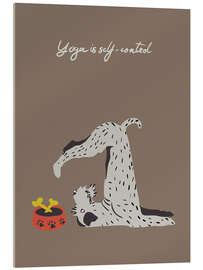 Acrylglasbild Yoga is self-control - Annick