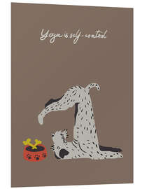 Hartschaumbild Yoga is self-control - Annick