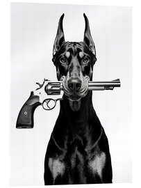 Acrylglasbild Bring keinen Hund zu einer Schießerei mit - Andreas Magnusson