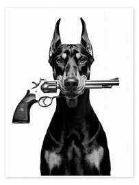 Poster Bring keinen Hund zu einer Schießerei mit