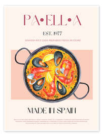 Wandbild Paella, Spain 1977 - Nazma Khokhar