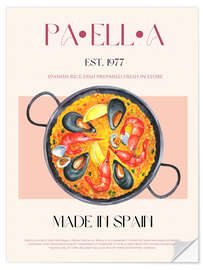 Wandsticker Paella, Spain 1977 - Nazma Khokhar