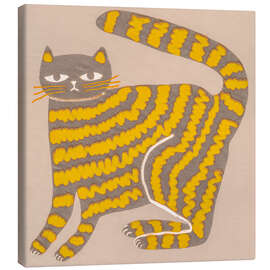 Leinwandbild Katze mit Streifen - Sharyn Bursic