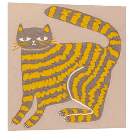 Hartschaumbild Katze mit Streifen - Sharyn Bursic