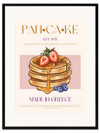 Gerahmter Kunstdruck Pancake, Made in Greece