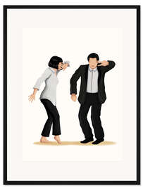 Gerahmter Kunstdruck Pulp Fiction Tanz IV - Nour Tohme