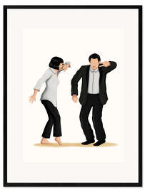 Gerahmter Kunstdruck Pulp Fiction Tanz IV