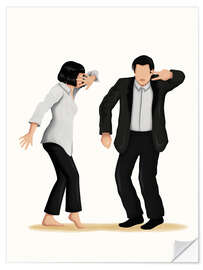 Wandsticker Pulp Fiction Tanz IV