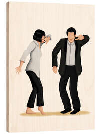 Holzbild Pulp Fiction Tanz IV