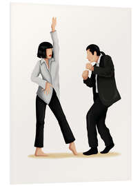 Hartschaumbild Pulp Fiction Tanz III