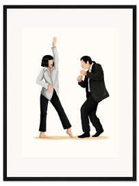 Gerahmter Kunstdruck Pulp Fiction Tanz III - Nour Tohme
