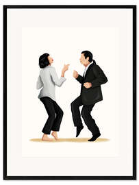 Gerahmter Kunstdruck Pulp Fiction Tanz II