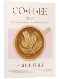 Hartschaumbild Coffee, Italy 1979