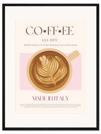 Gerahmter Kunstdruck Coffee, Italy 1979 - Nazma Khokhar
