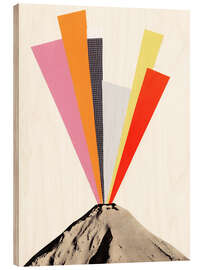 Holzbild Eruption - Cassia Beck