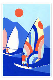 Wandbild Windsurf - Julie Lesouef
