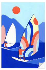 Wandsticker Windsurf - Julie Lesouef