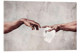 Acrylglasbild Adams Klopapier