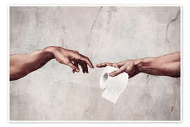 Wandbild Adams Klopapier