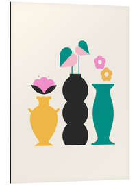 Magnettafel Töpfe und Blumen