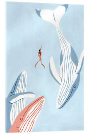 Acrylglasbild Wal-Tanz