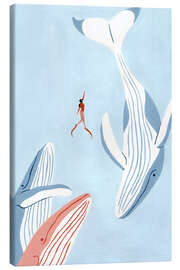 Leinwandbild Wal-Tanz