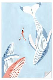 Wandsticker Wal-Tanz